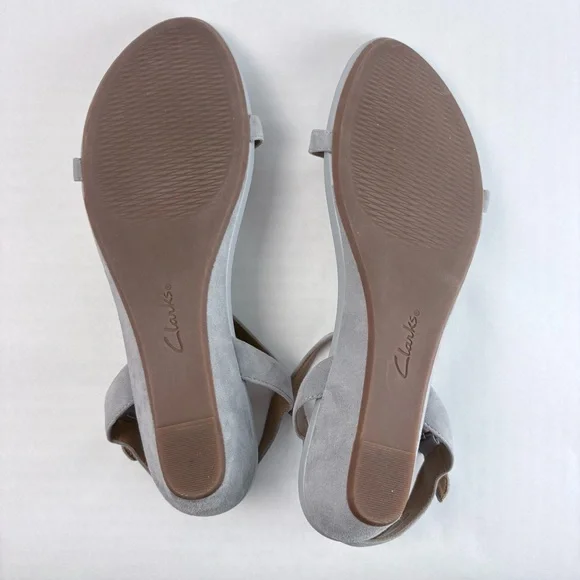 Clarks Artisan Women's Suede Wedge Sandals size 12 - Picture 4 of 4